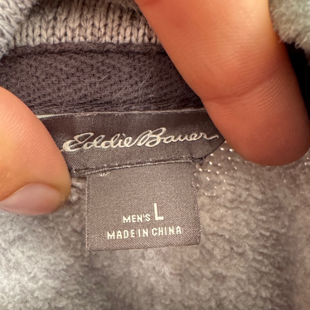 Eddie Bauer Gray Men's Pullover - Picture 2 of 4